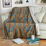 Tribal Earth African Ankara Pattern Blanket