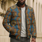 Tribal Earth African Ankara Pattern Bomber Puffer Jacket