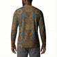 Tribal Earth African Ankara Pattern Button Sweatshirt