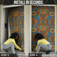 Tribal Earth African Ankara Pattern Door Cover
