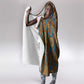 Tribal Earth African Ankara Pattern Hooded Blanket