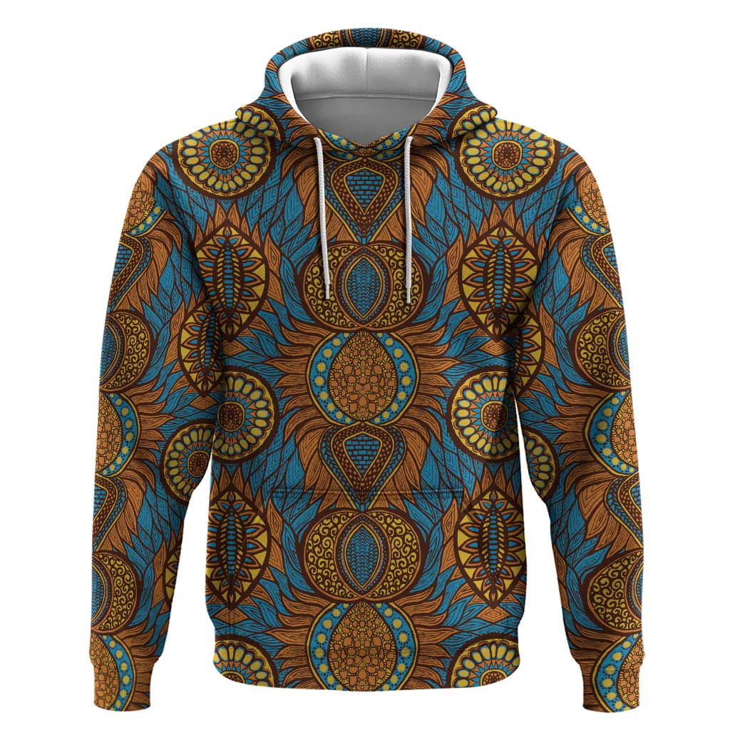 Tribal Earth African Ankara Pattern Hoodie