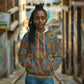 Tribal Earth African Ankara Pattern Hoodie