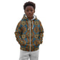 Tribal Earth African Ankara Pattern Kid Hoodie
