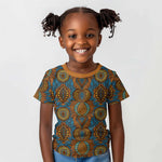 Tribal Earth African Ankara Pattern Kid T shirt
