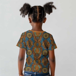 Tribal Earth African Ankara Pattern Kid T shirt