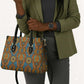 Tribal Earth African Ankara Pattern Leather Bag