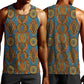 Tribal Earth African Ankara Pattern Men Tank Top