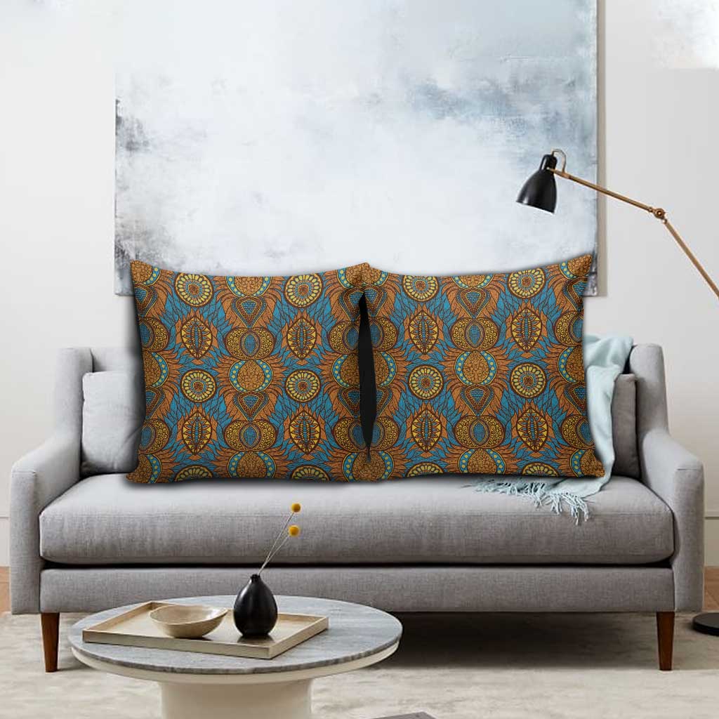 Tribal Earth African Ankara Pattern Pillow Cover