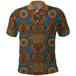 Tribal Earth African Ankara Pattern Polo Shirt