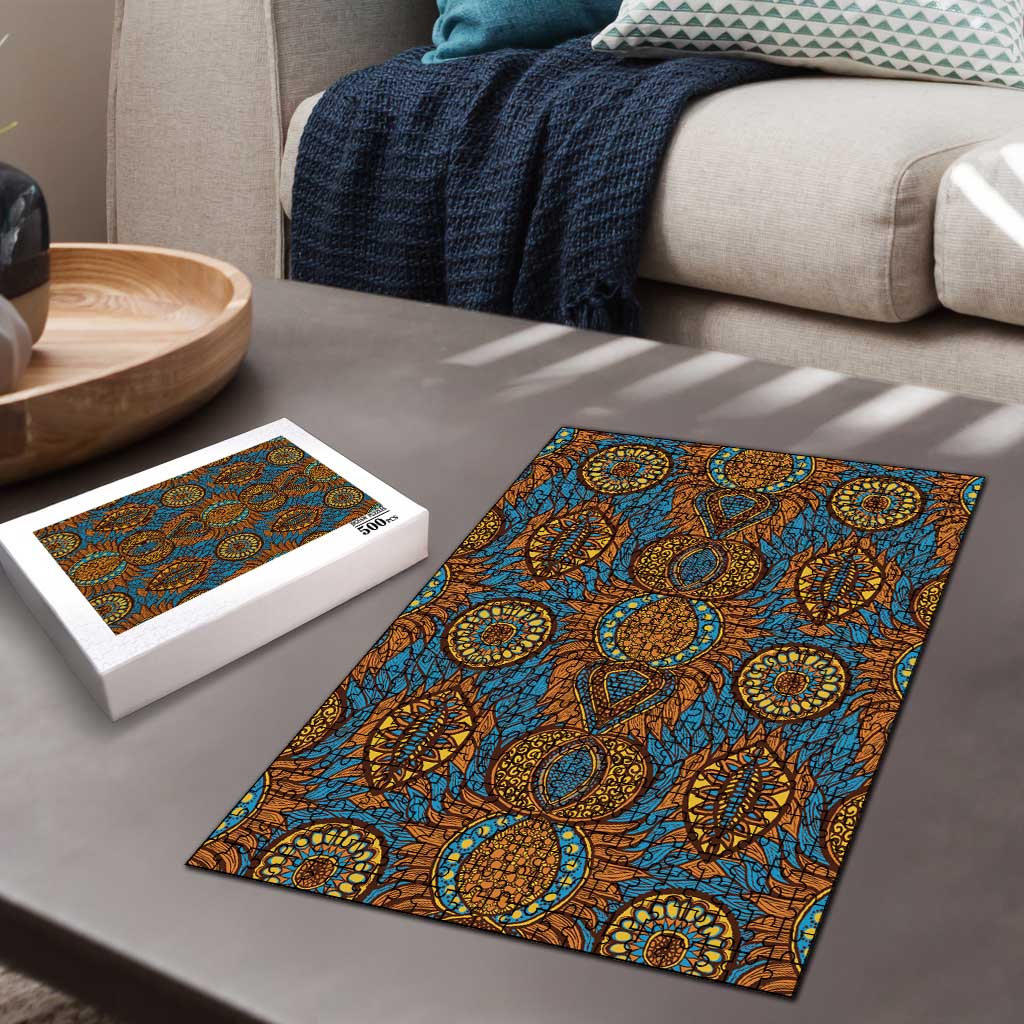 Tribal Earth African Ankara Pattern Puzzle
