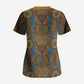Tribal Earth African Ankara Pattern Scrub Top