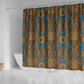 Tribal Earth African Ankara Pattern Shower Curtain