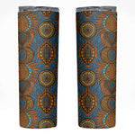 Tribal Earth African Ankara Pattern Skinny Tumbler