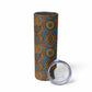 Tribal Earth African Ankara Pattern Skinny Tumbler