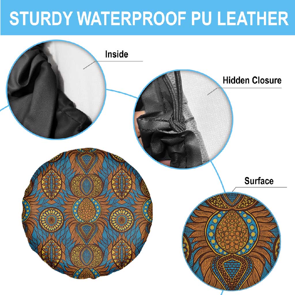 Tribal Earth African Ankara Pattern Spare Tire Cover