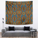 Tribal Earth African Ankara Pattern Tapestry