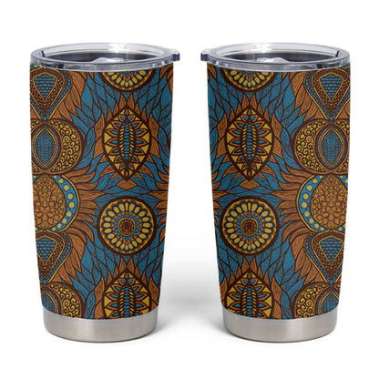 Tribal Earth African Ankara Pattern Tumbler Cup