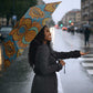 Tribal Earth African Ankara Pattern Umbrella