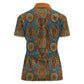 Tribal Earth African Ankara Pattern Women Polo Shirt