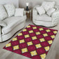 Ruby Gold African Ankara Pattern Area Rug