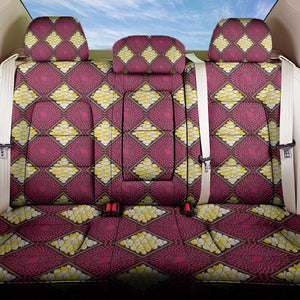 Ruby Gold African Ankara Pattern Back Car Seat Cover