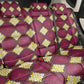 Ruby Gold African Ankara Pattern Back Car Seat Cover