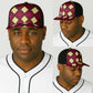 Ruby Gold African Ankara Pattern Baseball Net Cap