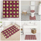 Ruby Gold African Ankara Pattern Bathroom Set