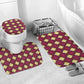 Ruby Gold African Ankara Pattern Bathroom Set