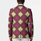 Ruby Gold African Ankara Pattern Blazer