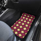 Ruby Gold African Ankara Pattern Car Mats