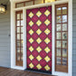 Ruby Gold African Ankara Pattern Door Cover