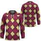 Ruby Gold African Ankara Pattern Hockey Jersey