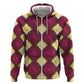 Ruby Gold African Ankara Pattern Hoodie
