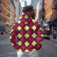 Ruby Gold African Ankara Pattern Hoodie