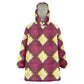 Ruby Gold African Ankara Pattern Kid Wearable Blanket Hoodie