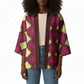 Ruby Gold African Ankara Pattern Kimono