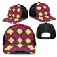 Ruby Gold African Ankara Pattern Mesh Trucker Cap