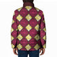 Ruby Gold African Ankara Pattern Padded Jacket