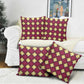 Ruby Gold African Ankara Pattern Pillow Cover