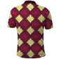 Ruby Gold African Ankara Pattern Polo Shirt