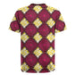 Ruby Gold African Ankara Pattern Rugby Jersey