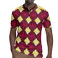 Ruby Gold African Ankara Pattern Rugby Jersey