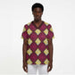 Ruby Gold African Ankara Pattern Scrub Top