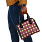 Ruby Gold African Ankara Pattern Shoulder Handbag