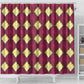 Ruby Gold African Ankara Pattern Shower Curtain
