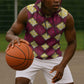 Ruby Gold African Ankara Pattern Sleeveless Hoodie