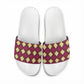 Ruby Gold African Ankara Pattern Slide Sandals