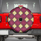 Ruby Gold African Ankara Pattern Spare Tire Cover